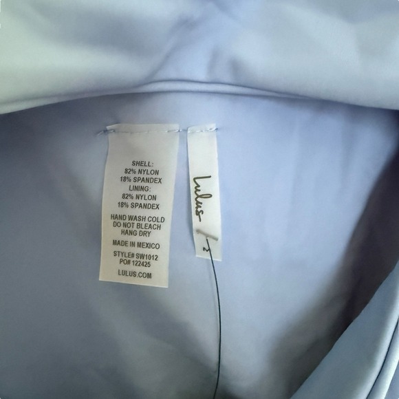 Lulus Medium Bolt Cut-Out Medium Blue Women's One-Piece Swimsuit Swimwear NWT - Picture 4 of 6